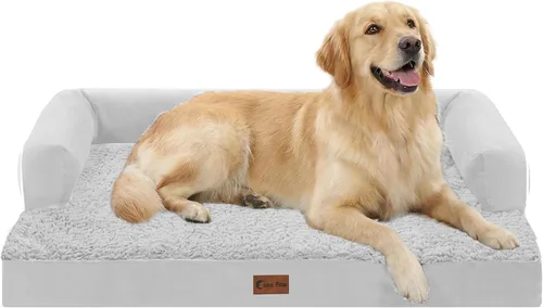 Miniatura 39 de Camas Ortopédicas para Perros de Tamaño Grande, Espuma de Celdas Impermeables tipo Huevera, Camas tipo Sofá para Perros Medianos para Jaula 35x22