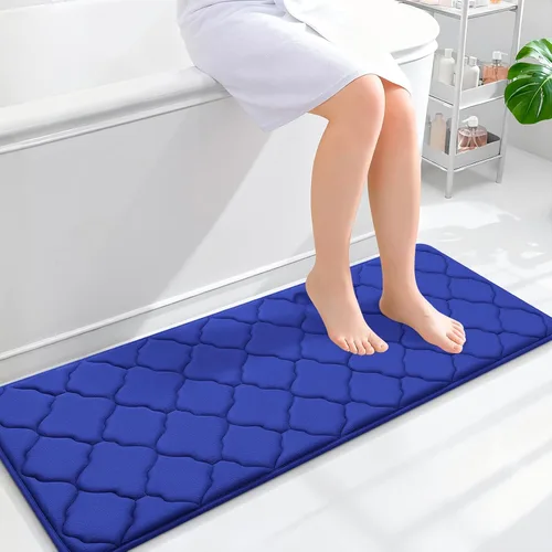 Miniatura 19 de OLANLY Alfombra de Baño de Espuma Viscoelástica de 24 x 16 pulgadas, Ultra Suave y Absorbente, Alfombras de Baño Antideslizantes, Cómodas, Lavables