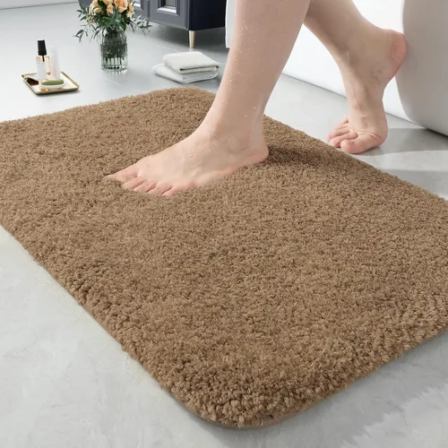Miniatura 42 de LOCHAS - Tapete de baño de 24x70 pulgadas, suave, grueso y absorbente, hecho de microfibra, para el baño, lavable a máquina, tapete antideslizante