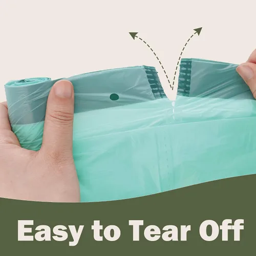 Miniatura 6 de Bolsas de basura compostables con asa compostable de 4 galones con cordón extra grueso de 0.78 mils, bolsas de desechos de compost de comida con US