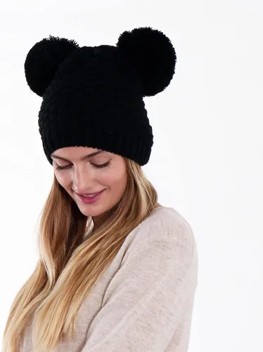 Miniatura 5 de Simplicity Gorro de punto trenzado para mujer con pompón para esquí snowboard