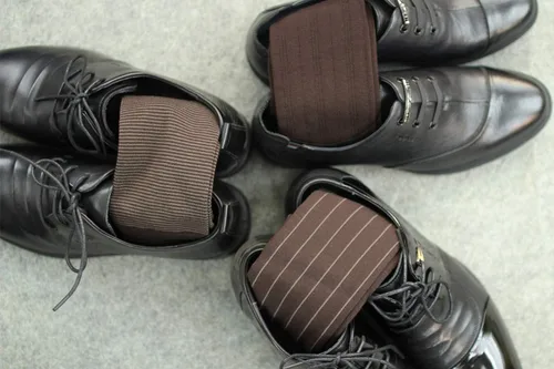 Miniatura 3 de Feetalk Calcetines de vestir modales para hombre, calcetines de algodón casuales con patrón resistente al olor