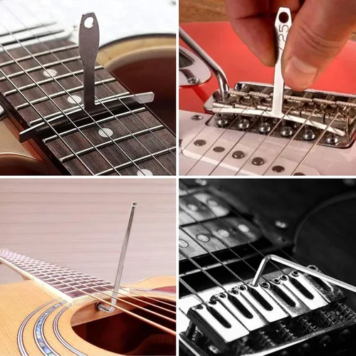 Miniatura 3 de Kit de herramientas de guitarra de 25 piezas, accesorios de guitarra, regalos para hombres, kit de reparación de guitarra, herramientas de luthier