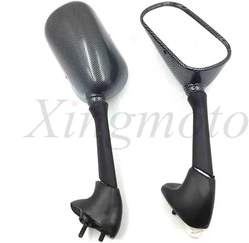 Miniatura 3 de NBX- Espejos laterales de fibra de carbono OEM para motocicleta compatible con YZF-R1/2000-2001 FZS600 Fazer/2001-2003 R1/2001-2002 R6 / YZF-R6