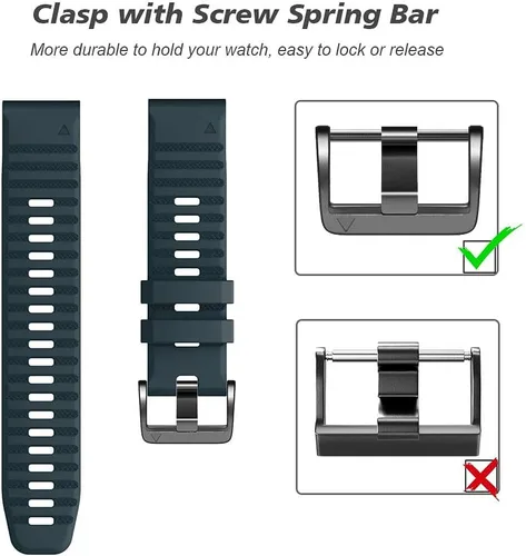 Miniatura 5 de NotoCity Compatible con Fenix 6X Watch Band para Fenix 6X Pro/Fenix 5X/Fenix 5X Plus/Fenix 7X/Fenix 3/HR/Tactix/Descent MK1/D2 Delta PX/D2 Charlie