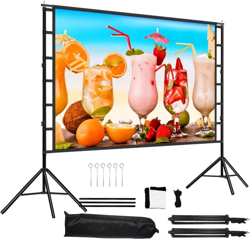 Miniatura 8 de Pantalla de Proyector y Soportes, Pantallas de Proyección Grandes Mejoradas Fáciles de Configurar 102H''*104W'' 16:9 Perfectance para Presentaciones