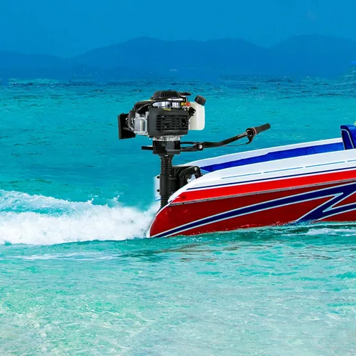 Miniatura 4 de Motor fuera de borda de 4 caballos de potencia, motor fuera de borda de 4 tiempos, motor de pesca con sistema de refrigeración por agua