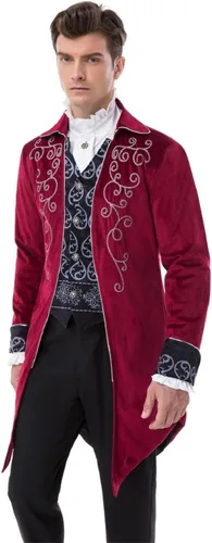 Miniatura 6 de Chaqueta victoriana steampunk para hombre, estilo vintage, traje gótico