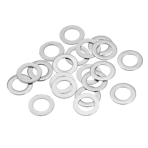 Miniatura 38 de uxcell Arandelas planas de acero inoxidable M3 304, 20 espaciadores planos ultrafinos de 0.118 x 0.197 x 0.004 in para tornillo de tornillo