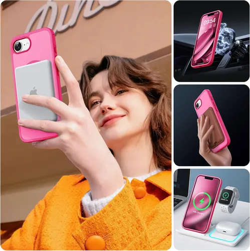 Miniatura 168 de TOCOL Funda para iPhone 11, compatible con Magsafe, protección completa de cámara, imanes integrados, protección contra caídas, funda translúcida