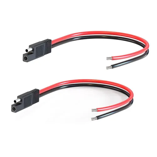 Miniatura 12 de ELFCULB Cable Conector SAE, 10AWG 1FT 2 Pines Conector Rápido SAE Enchufe de Desconexión para Panel Solar Carro Motocicleta (Paquete de 2)