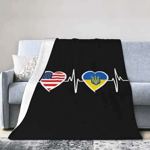 Miniatura 16 de Manta de franela cálida y ultrasuave con la bandera de Estados Unidos y Maryland, manta negra para todas las estaciones, decoración del hogar