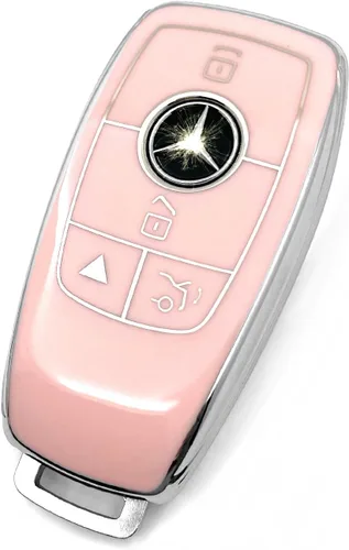Miniatura 9 de Adecuado para llaves Mercedes Benz. Funda de llave de TPU suave avanzada es compatible con CLS CLK AMG CLK GLC GLE GLS ML SL SLK A C E R S G Llave