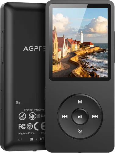Miniatura 13 de AGPTEK A02PL Reproductor de MP3 de 64 GB, 70 horas de reproducción, sin pérdidas de sonido, Reproductor de música, Soporta hasta 128 GB