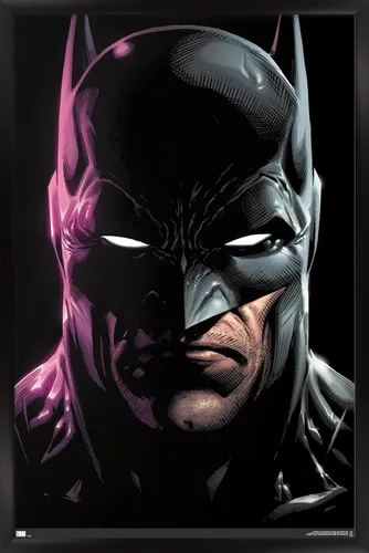 Miniatura 8 de Trends International DC Comics Batman - Póster de pared de retrato de 22.4 pulgadas de largo x 14.7 pulgadas, versión enmarcada en madera de granero