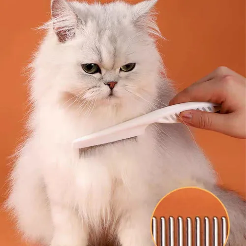 Miniatura 3 de Peine multifuncional para el pelo de mascotas, peine mágico para mascotas, peine para el aseo, peine para eliminar manchas y desgarros, peine de Azul