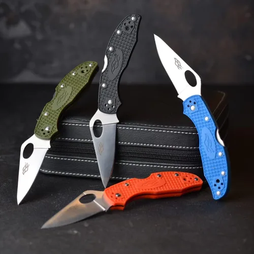 Miniatura 6 de Firebird GANZO F759MS-BK Cuchillo plegable de bolsillo de acero inoxidable 440C Hoja dentada Mango antideslizante con clip Pesca Camping EDC Hoja