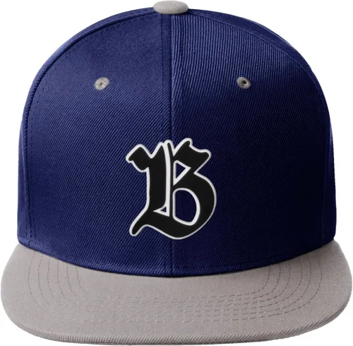 Miniatura 698 de Daxton Gorra clásica con visera de billete plano con letras del alfabeto inglés antiguo de la A a la Z