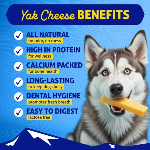 Miniatura 2 de Himalayan Dog Chew - Masticables originales de queso de yak para perros - 100% naturales, sin gluten, lactosa o cereales, ricos en proteínas