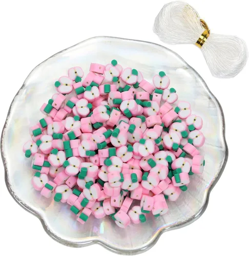 Miniatura 56 de 100 piezas de cuentas espaciadoras de arcilla polimérica de animales para joyería de mujer, pulseras, collares, aretes, accesorios de bricolaje