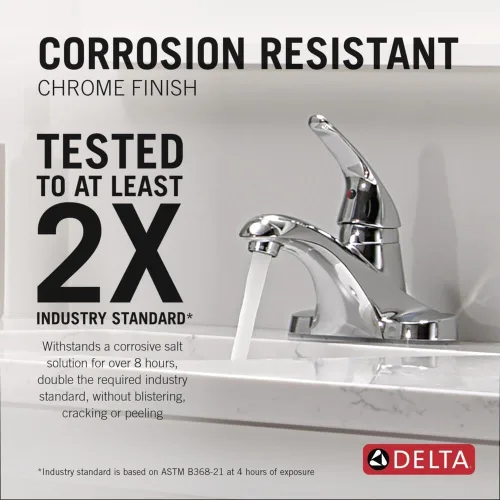 Miniatura 2 de Delta Foundations llave monocomando centrado para baño, B510LF