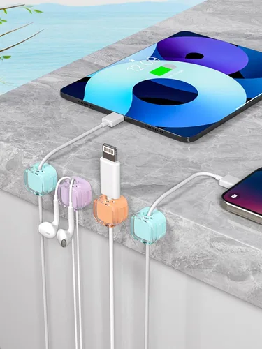 Miniatura 7 de Clips Magnéticos para Cables, Gestión de Soporte de Cable Ajustable, Organizador Mantenedor de Alambre Adhesivo para Hogar Oficina Escritorio