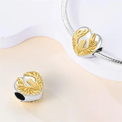 Miniatura 2 de CYCUFF Abalorios de plata de ley 925 adecuados para collares de dijes, pulseras, abalorios, joyería de regalo para mujer