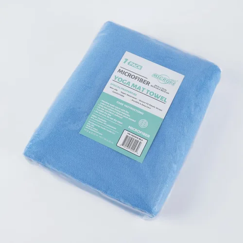 Miniatura 8 de MICROFI Toalla Estera de Microfibra para Yoga Caliente, 24 x 72 pulgadas, con Agarre de Silicona Antideslizante, Correas Elásticas de Ajuste Seguro