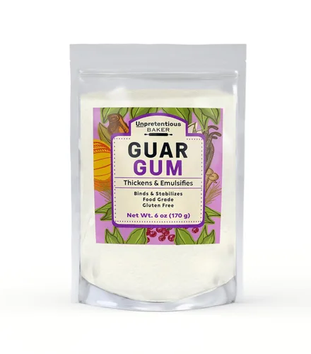 Unpretentious Baker Goma de mascar Guar, 6 onzas, horneado sin gluten, espesante y aglutinante de alimentos, bolsa resellable