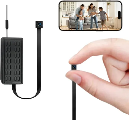 NJINALW Módulo de mini cámara oculta DIY – HD 1080P Wireless Niñera Cam – Cámaras de seguridad WiFi pequeñas portátiles para el hogar interior y