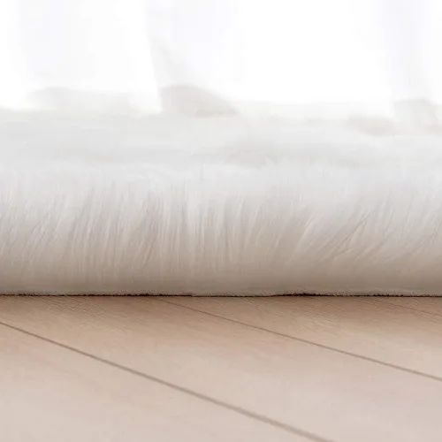 Miniatura 2 de Carvapet - Tapete suave de cuero sintético de oveja, lanudo y lujoso, grande (para decorar habitación), lado de la cama, dormitorio, sala de estar