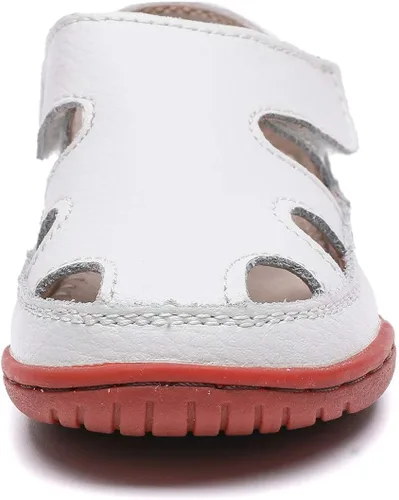 Miniatura 3 de DADAWEN - Sandalias de pescador con correa de cuero para niña y niño (bebé, niño pequeño, niño grande)