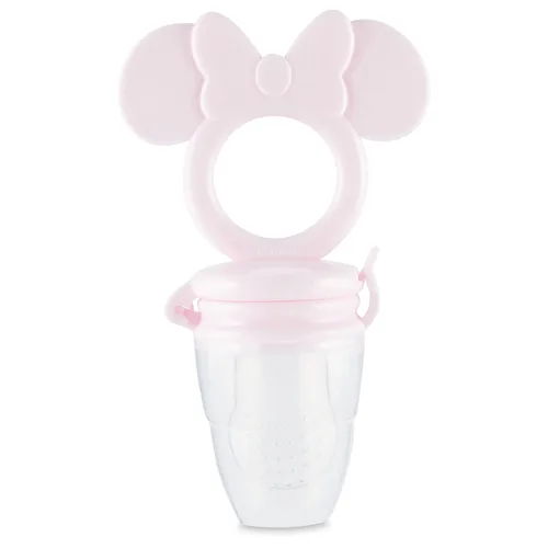 Miniatura 3 de Disney Mordedor Mickey y Minnie con alimentador de frutas, diseño seguro y duradero para calmar los dolores de dentición de tu bebé