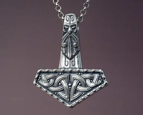 Miniatura 128 de Baldur Jewelry - Collar de martillo Thors Mjölnir - Colgante de martillo de Thor nórdico vikingo joyería vikingo - Collar Thor - Regalos Thor