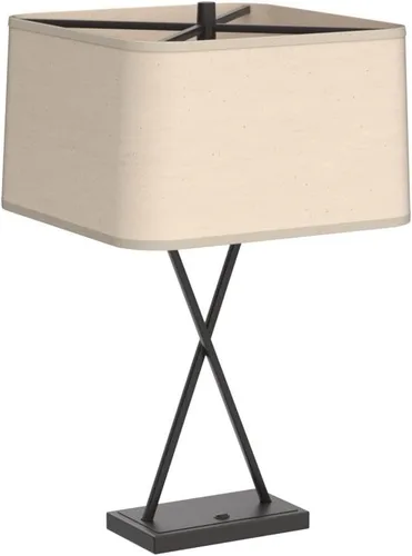 Miniatura 4 de Franklin Iron Works Megan - Juego de 2 lámparas de mesa modernas de 26.5 pulgadas de alto, con puerto de carga USB, LED, bronce, rectangular