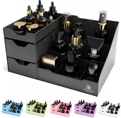 Miniatura 11 de Despejado diseños Maquillaje Organizador con cajones