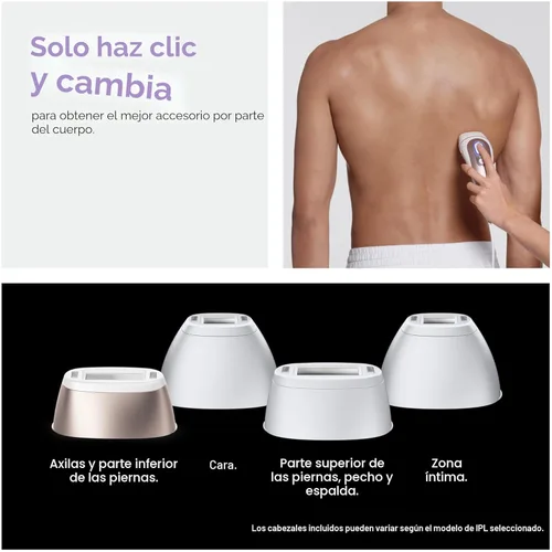 Miniatura 6 de Braun Smart IPL, Skin i·Expert Pro 7, el mejor dispositivo de depilación de VOGUE, depilación IPL para mujeres y hombres, reducción permanente