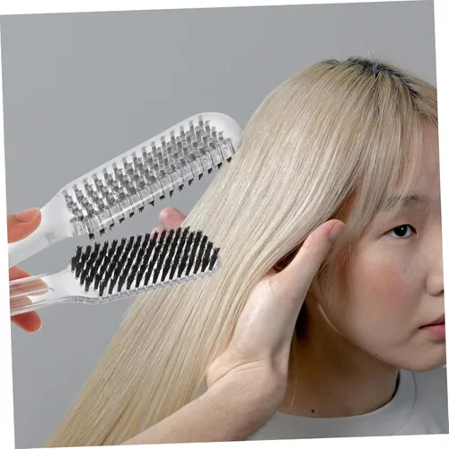 Miniatura 2 de Cepillo de pinza para alisar el cabello Pinza para el cabello Cepillo de doble cara alisador de doble cara cepillo alisador de pelo Peine