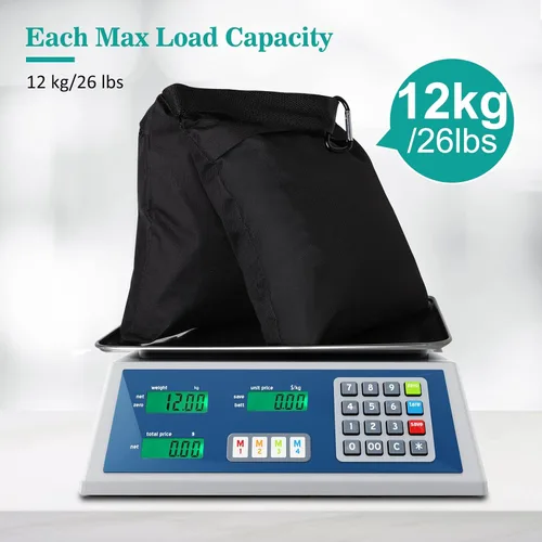 Miniatura 4 de Aimosen 4 paquetes de bolsas de arena con peso para trípode de fotografía y equipo de video, bolsa de silla de montar resistente para soporte