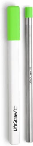 Miniatura 10 de LifeStraw Sip - Paja reutilizable de acero inoxidable para beber con filtro de agua Albaricoque