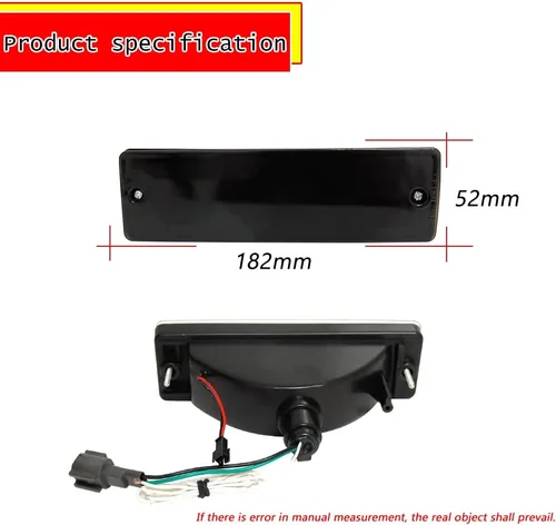 Miniatura 5 de Para 1988-1997 Nissan Hardbody Pickup, 1988-1995 Nissan Pathfinder parachoques delantero señal de giro DRL luz diurna lente ahumada lámpara LED