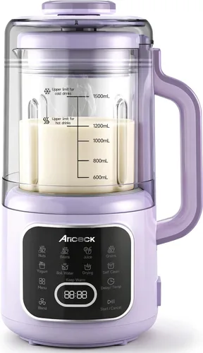 Miniatura 7 de Máquina automática de leche de nueces 11 en 1 – Máquina automática de leche multifunción para leche de almendras, avena, soja, yogur, jugo