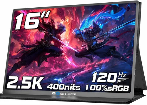 Miniatura 8 de Monitor portátil 4K de 15.6 pulgadas UHD 3840 x 2160 monitor portátil para juegos 130% sRGB pantalla táctil de metal ligero con monitor de viaje