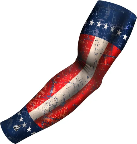 Miniatura 17 de B-Driven Sports Sleeve Pro-Fit - Manga Patriótica - Estados Unidos, Cuba, México, Israel, Canadá, Venezuela, Rep. Dominicana - Individual Bandera