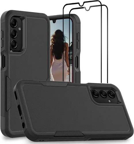 Miniatura 236 de Jeylly Compatible con Samsung Galaxy A22 5G Funda, Funda Samsung A22 5G con 2pcs protectores de pantalla de vidrio templado