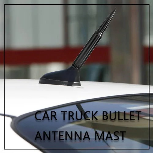Miniatura 4 de Antena de bala para auto, camión, mástil de antena de bala para vehículo, antena de repuesto para automóvil compatible con Ford F150 F250 F350 Super