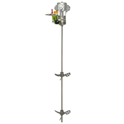 COSMOSTAR Agitador neumático de 55 galones 1/8HP Bung Mount Tanque Mezclador de tambor | Mezclador neumático de soporte, soporte de máquina de