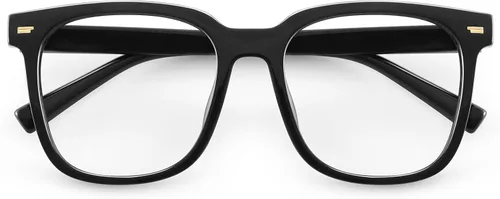 PANNER Gafas cuadradas de gran tamaño con bloqueo de luz azul para mujeres y hombres, antirreflejos, reducen la fatiga ocular, gafas de computadora