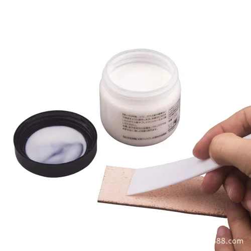Miniatura 2 de 3 piezas de pegamento de plástico para frotar, aplicador de pegamento esparcidores hechos a mano de cuero DIY herramienta de artesanía