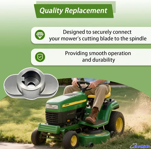 Miniatura 4 de Adaptador de cuchilla 748-04096 actualizado 2025 de 1.19 pulgadas x 0.984 in, compatible con modelos de cortacéspedes para patio trasero, Cub Cadet